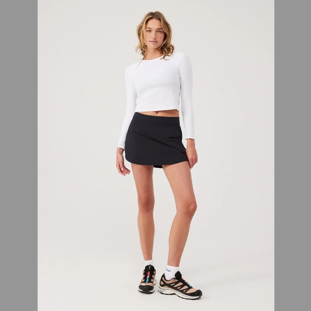 Outdoor Voices Black Mini Skirt